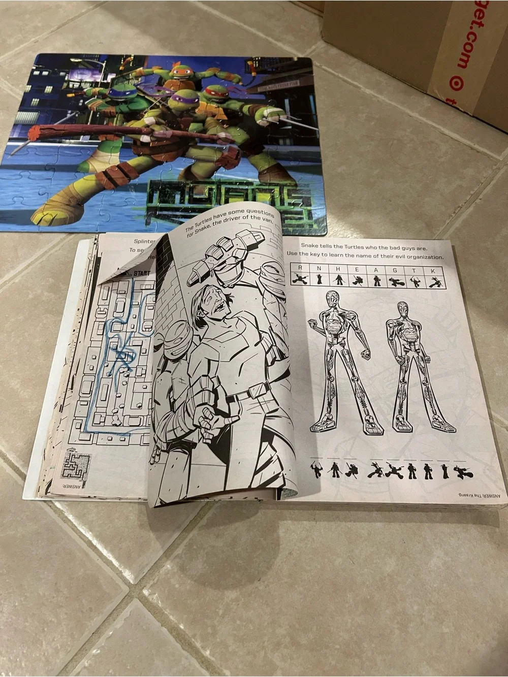Teenage Mutant Ninja Turtles Coloring/Activity Book & Puzzle